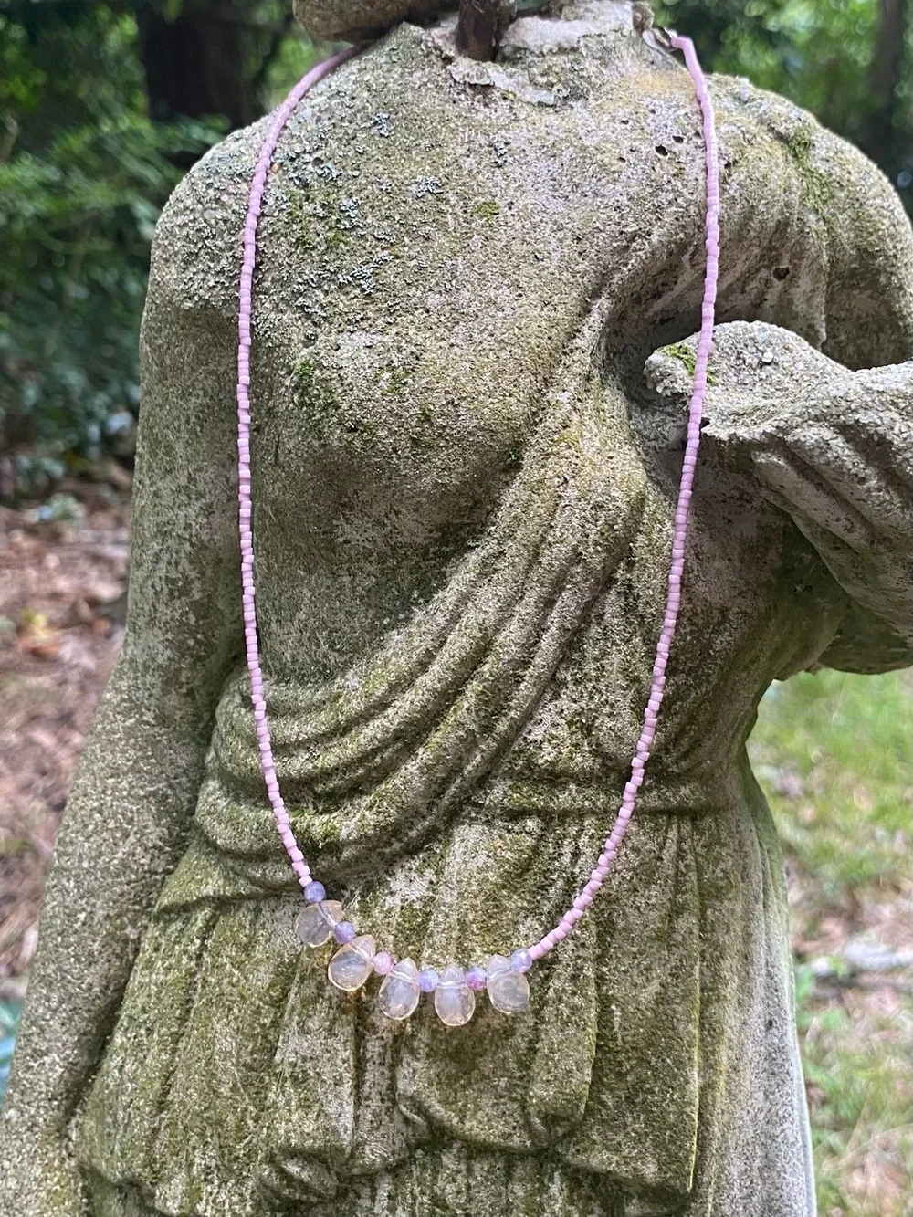 Opalite Necklace and Earrings Set